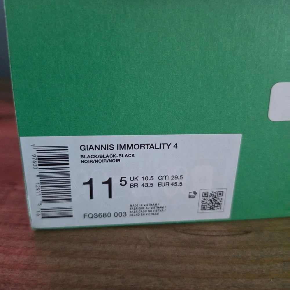 Nike Mens Basketball Shoes Black Giannis Immortality 3 FQ3680-003 11.5